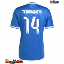 Camisa de Futebol Real Madrid Aurelien Tchouameni #14 Equipamento Alternativo 2025-26 Manga Curta